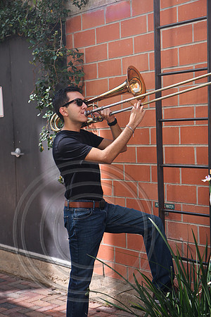 Senior Boy with Trumpet
