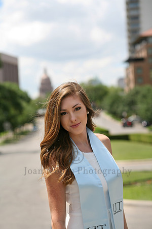 Senior girl with the state capital in the background