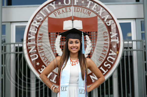 Senior with UT Emblem