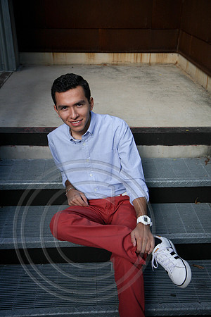 boy on steps
